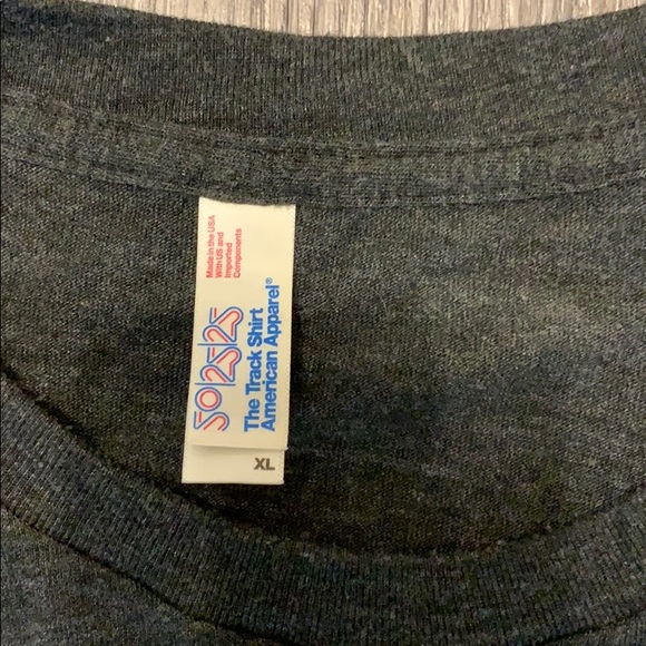American Apparel The Track Shirt Gray XL - Picture 2 of 3